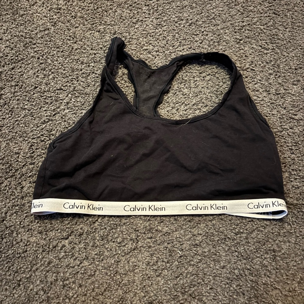Calvin Klein Black Sports Bra Intimates & Sleepwear